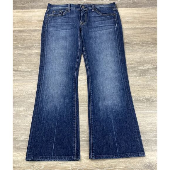 Seven 7 for All Mankind High Waist Bootcut Dark Wash Denim Jeans Women's Sz 30 - Picture 2 of 12